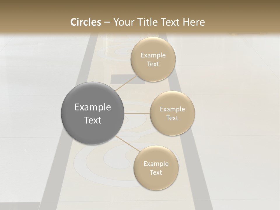 A White And Black Floor In A Store PowerPoint Template