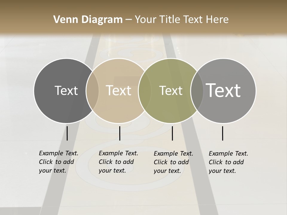A White And Black Floor In A Store PowerPoint Template