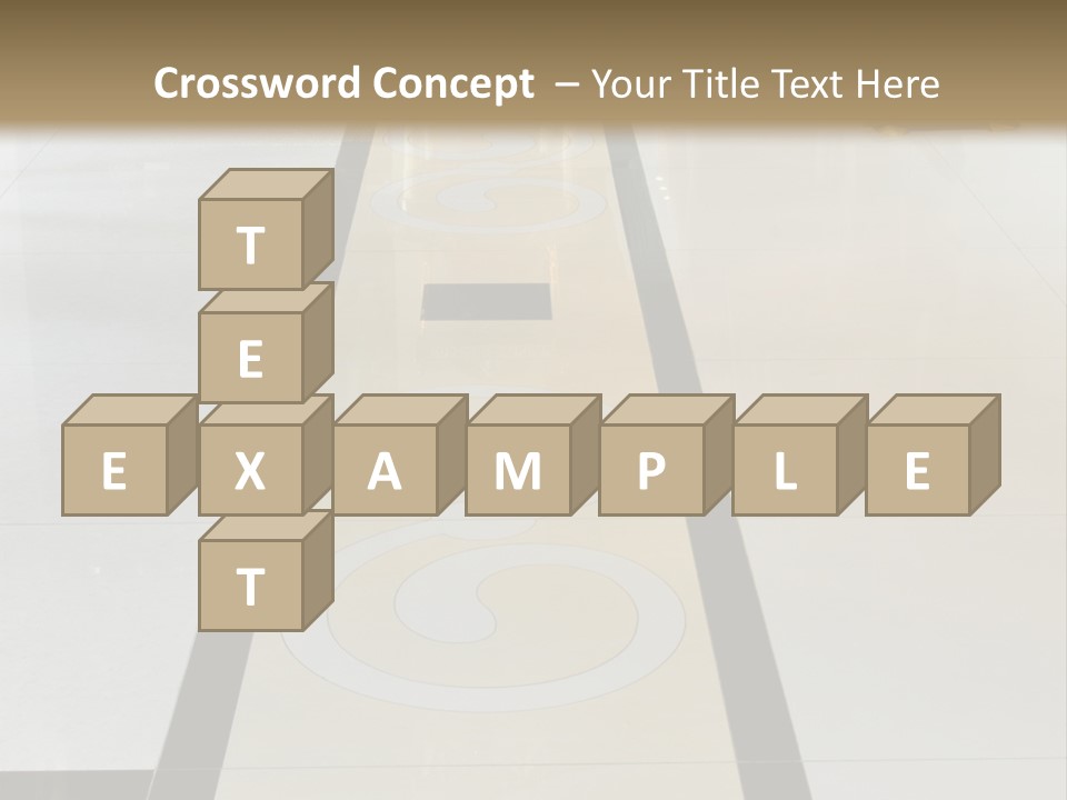 A White And Black Floor In A Store PowerPoint Template