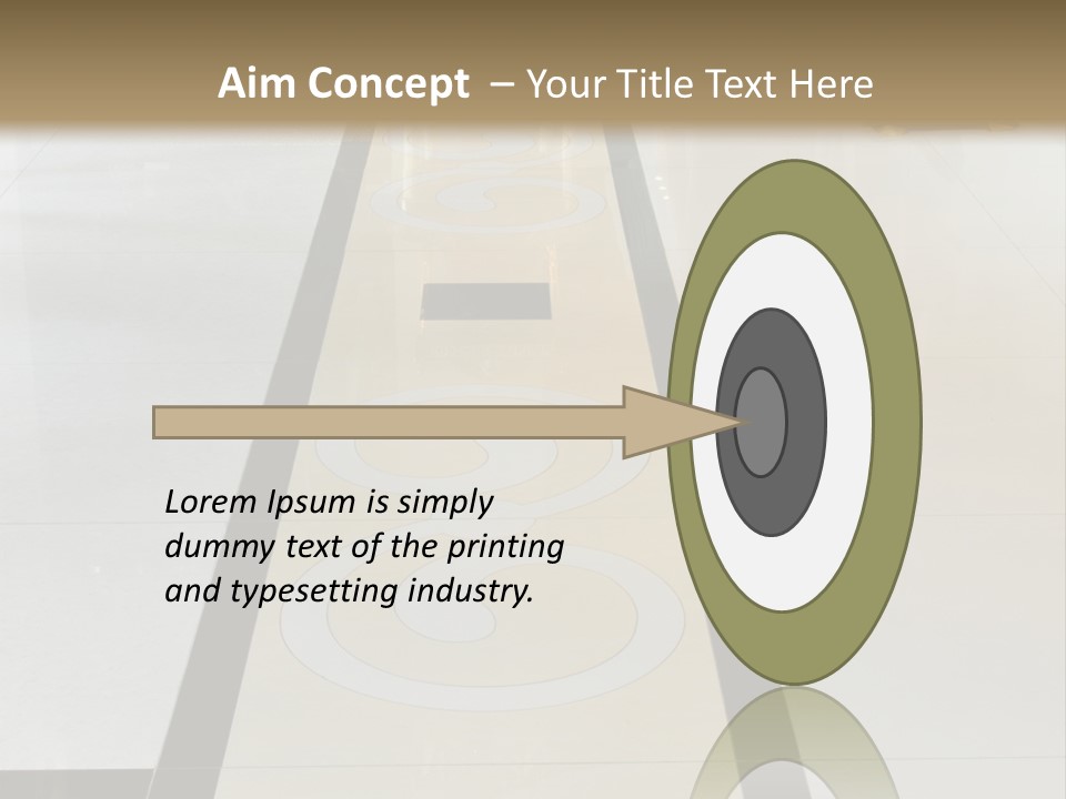 A White And Black Floor In A Store PowerPoint Template