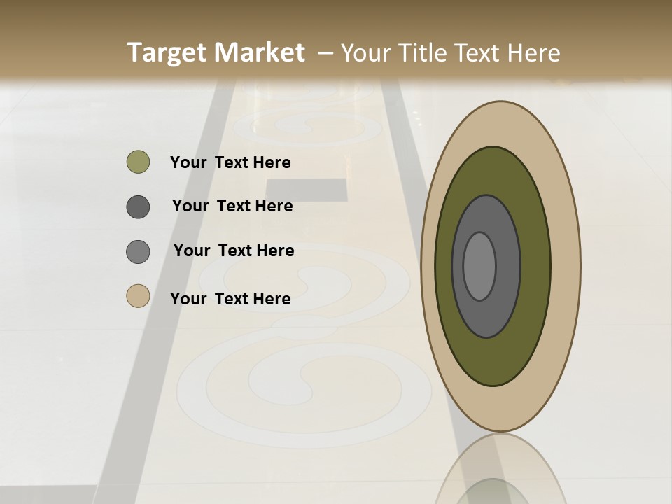 A White And Black Floor In A Store PowerPoint Template