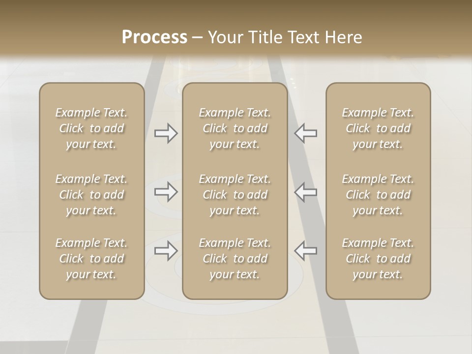 A White And Black Floor In A Store PowerPoint Template