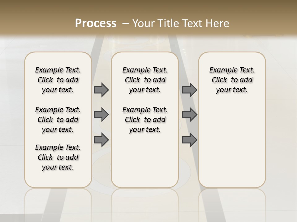 A White And Black Floor In A Store PowerPoint Template