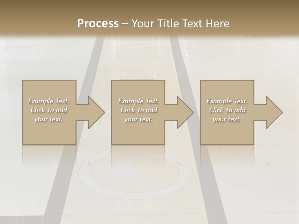 A White And Black Floor In A Store PowerPoint Template