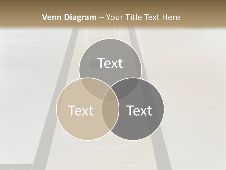 A White And Black Floor In A Store PowerPoint Template