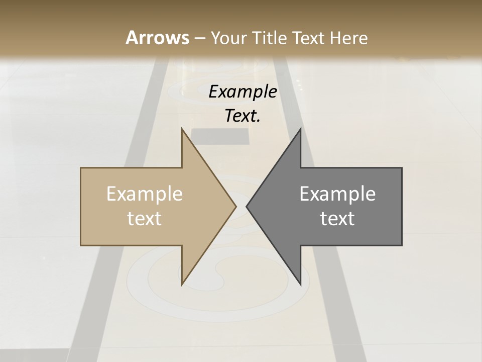 A White And Black Floor In A Store PowerPoint Template