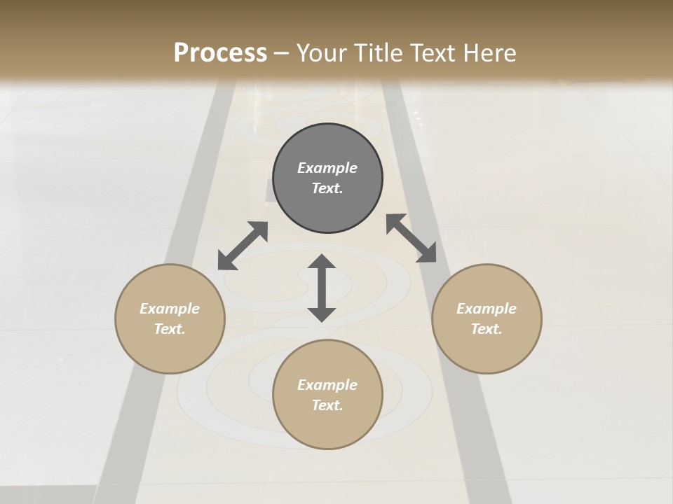 A White And Black Floor In A Store PowerPoint Template
