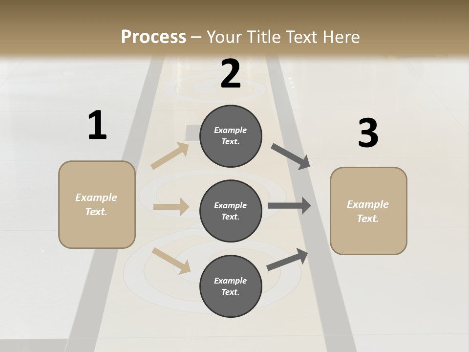 A White And Black Floor In A Store PowerPoint Template