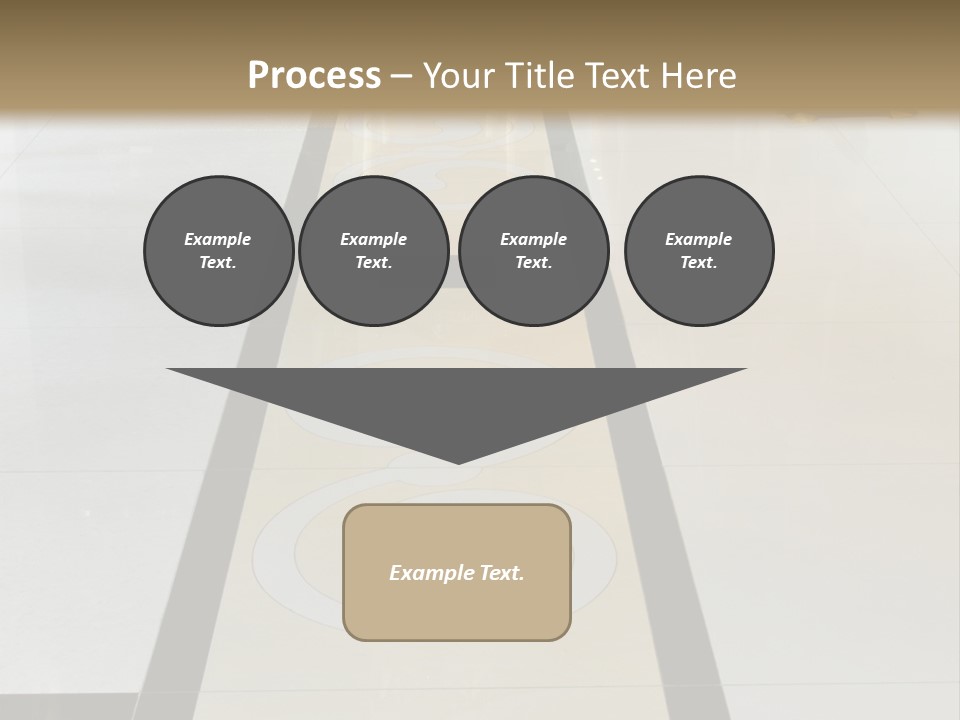A White And Black Floor In A Store PowerPoint Template