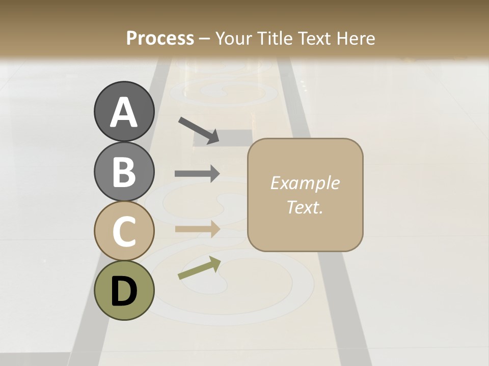 A White And Black Floor In A Store PowerPoint Template