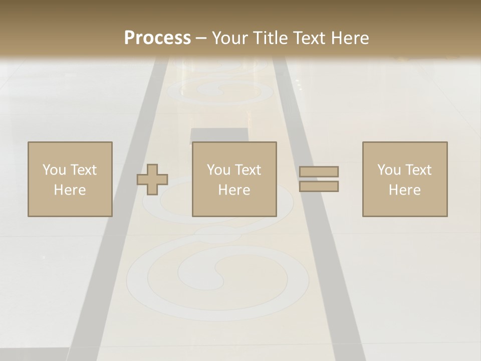 A White And Black Floor In A Store PowerPoint Template