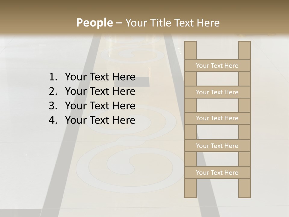 A White And Black Floor In A Store PowerPoint Template