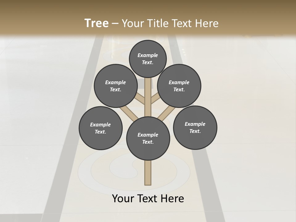 A White And Black Floor In A Store PowerPoint Template