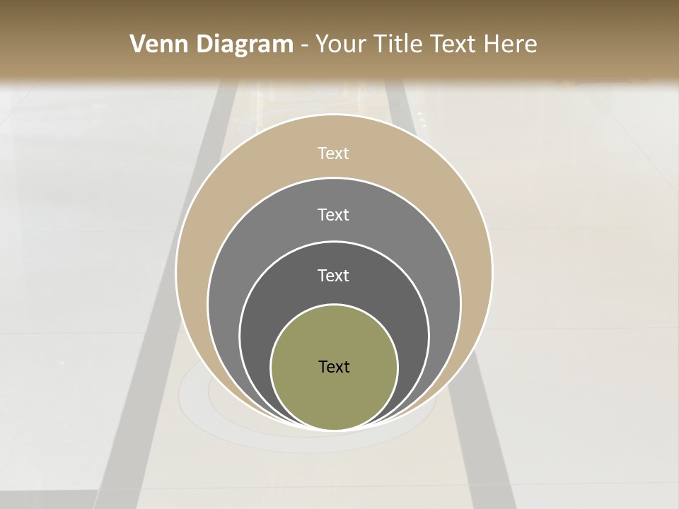 A White And Black Floor In A Store PowerPoint Template