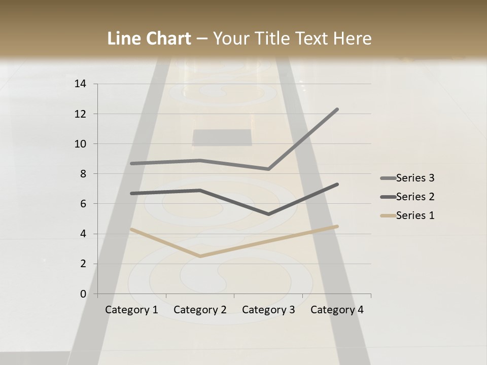 A White And Black Floor In A Store PowerPoint Template