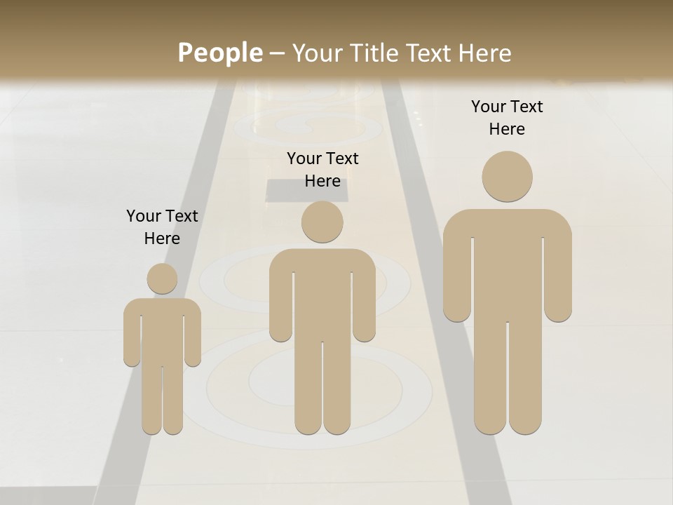 A White And Black Floor In A Store PowerPoint Template