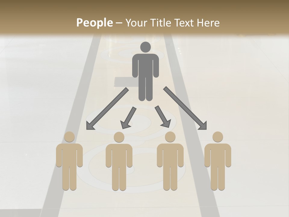 A White And Black Floor In A Store PowerPoint Template