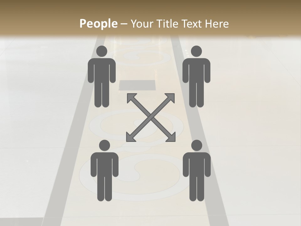 A White And Black Floor In A Store PowerPoint Template