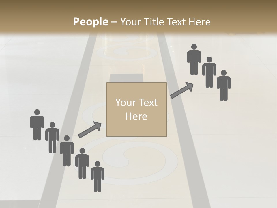 A White And Black Floor In A Store PowerPoint Template