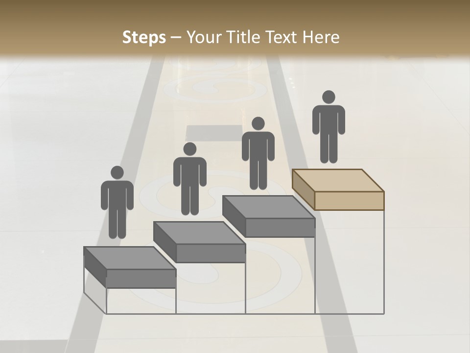 A White And Black Floor In A Store PowerPoint Template
