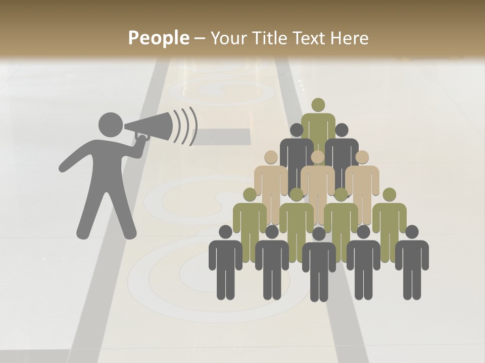 A White And Black Floor In A Store PowerPoint Template