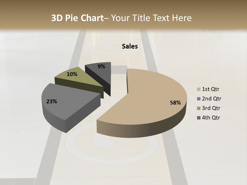 A White And Black Floor In A Store PowerPoint Template