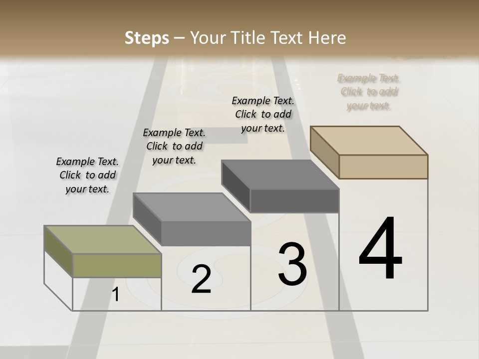 A White And Black Floor In A Store PowerPoint Template