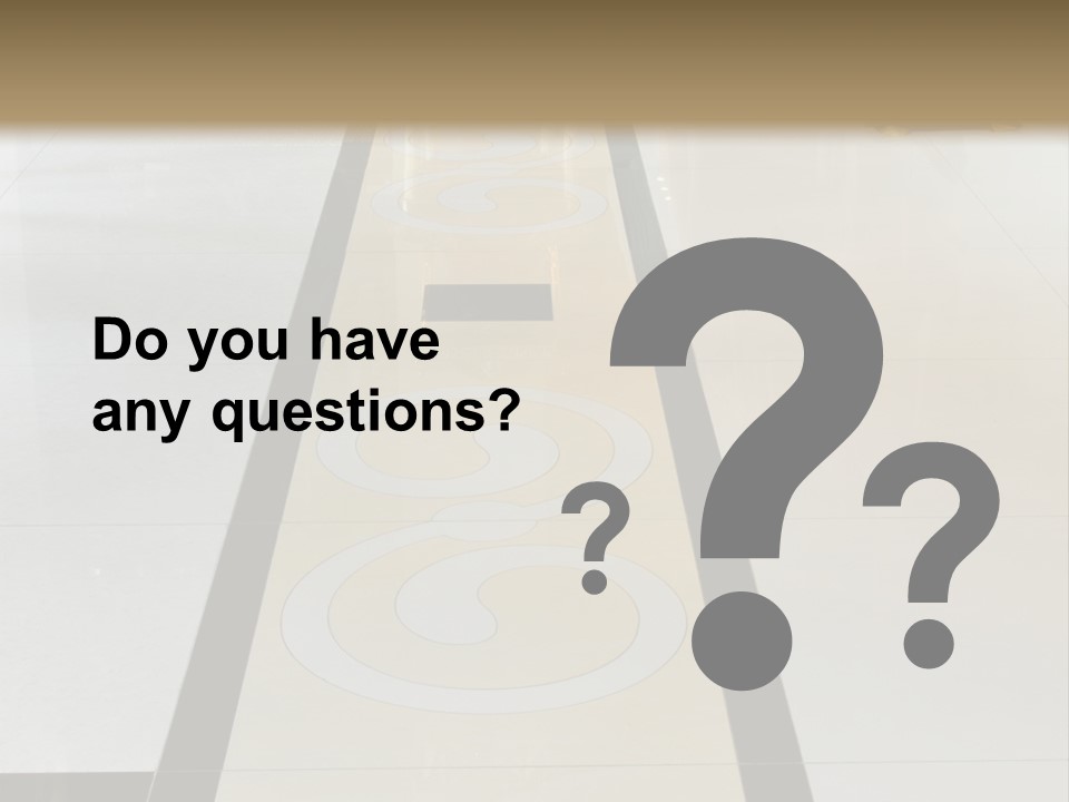 A White And Black Floor In A Store PowerPoint Template