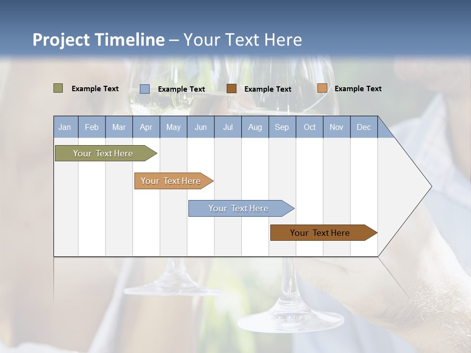 A Man And A Woman Holding Glasses Of Wine PowerPoint Template
