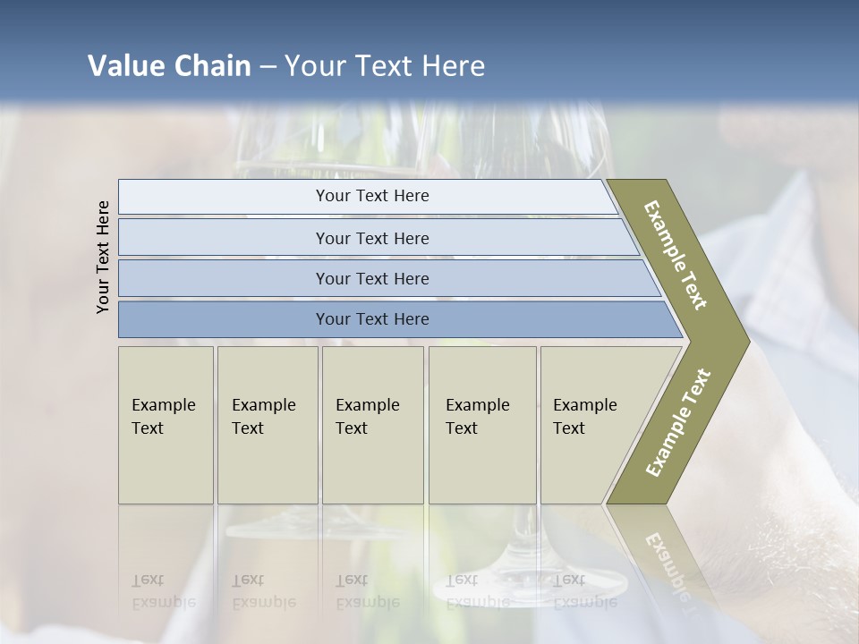 A Man And A Woman Holding Glasses Of Wine PowerPoint Template