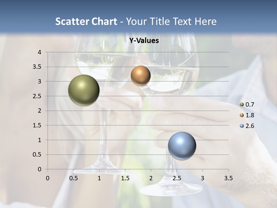 A Man And A Woman Holding Glasses Of Wine PowerPoint Template