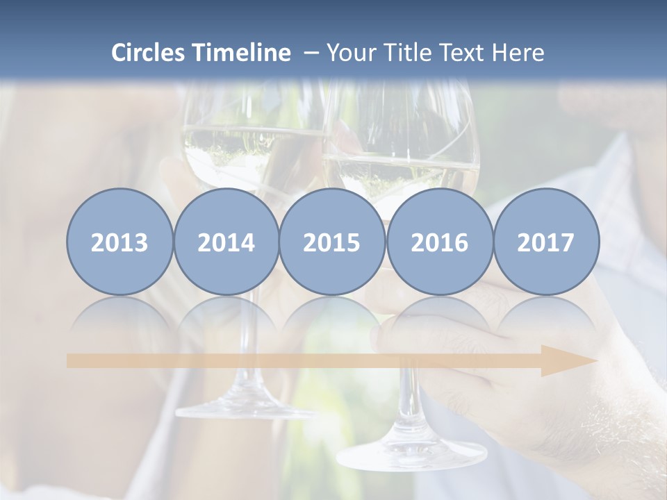 A Man And A Woman Holding Glasses Of Wine PowerPoint Template