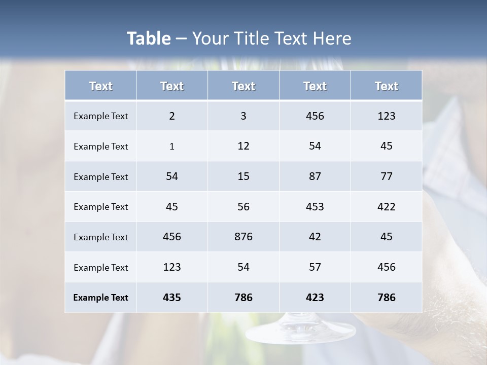 A Man And A Woman Holding Glasses Of Wine PowerPoint Template