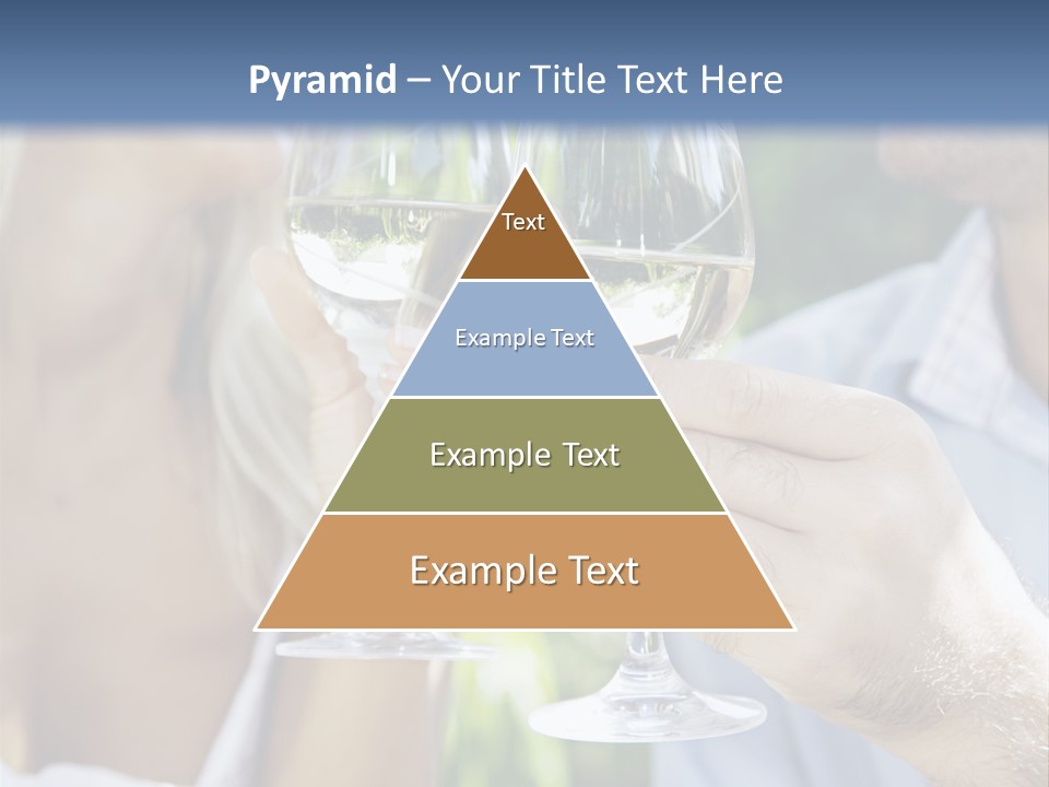 A Man And A Woman Holding Glasses Of Wine PowerPoint Template