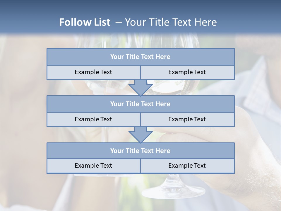 A Man And A Woman Holding Glasses Of Wine PowerPoint Template
