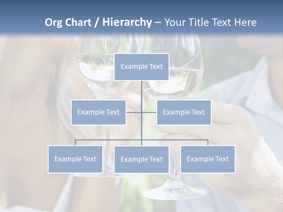 A Man And A Woman Holding Glasses Of Wine PowerPoint Template