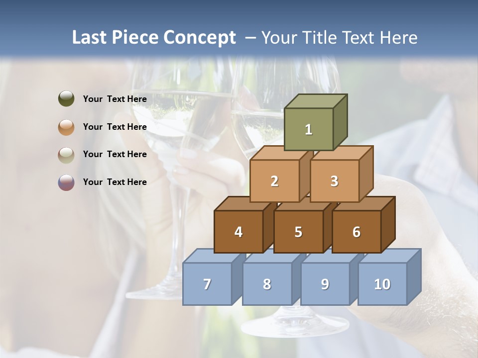 A Man And A Woman Holding Glasses Of Wine PowerPoint Template