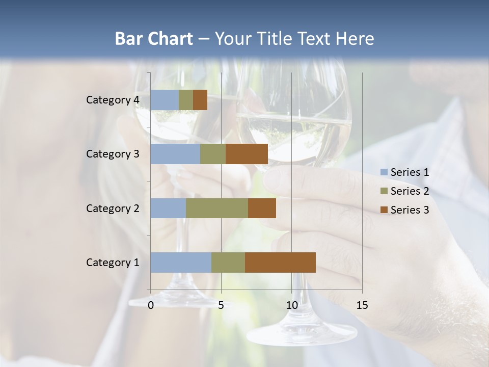 A Man And A Woman Holding Glasses Of Wine PowerPoint Template