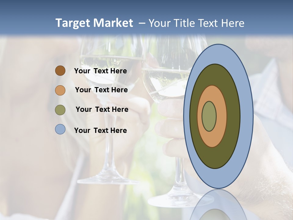 A Man And A Woman Holding Glasses Of Wine PowerPoint Template