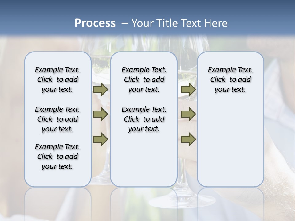 A Man And A Woman Holding Glasses Of Wine PowerPoint Template