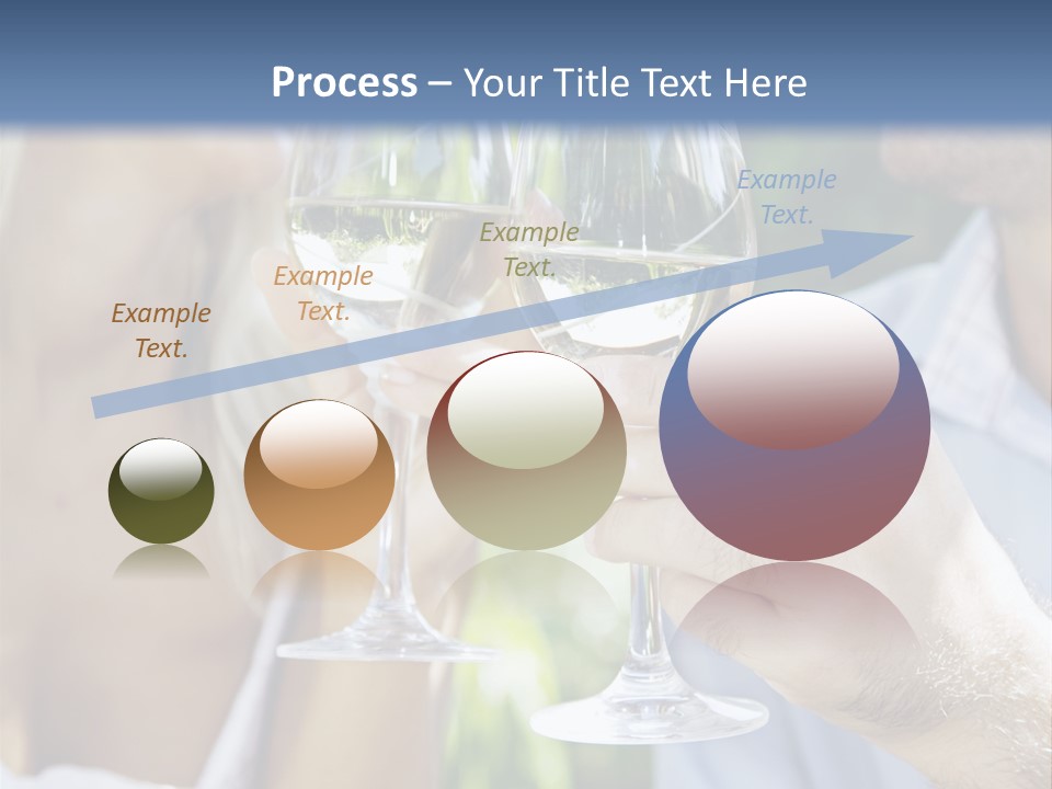 A Man And A Woman Holding Glasses Of Wine PowerPoint Template