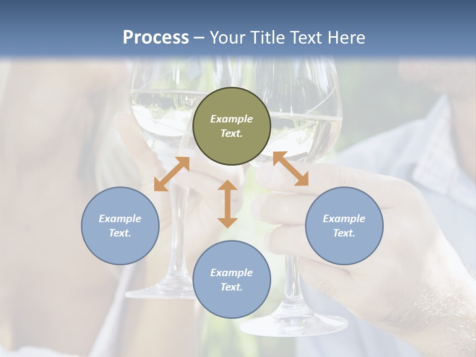 A Man And A Woman Holding Glasses Of Wine PowerPoint Template