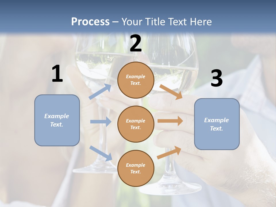 A Man And A Woman Holding Glasses Of Wine PowerPoint Template