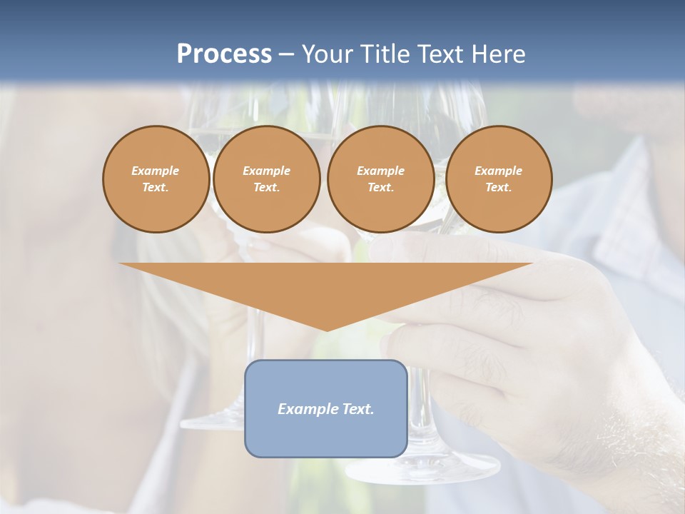 A Man And A Woman Holding Glasses Of Wine PowerPoint Template