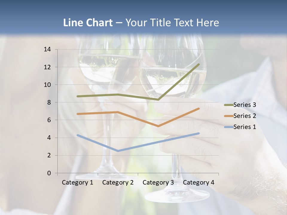 A Man And A Woman Holding Glasses Of Wine PowerPoint Template