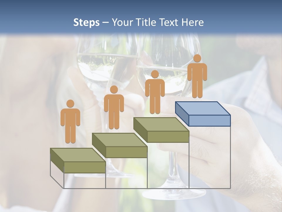 A Man And A Woman Holding Glasses Of Wine PowerPoint Template