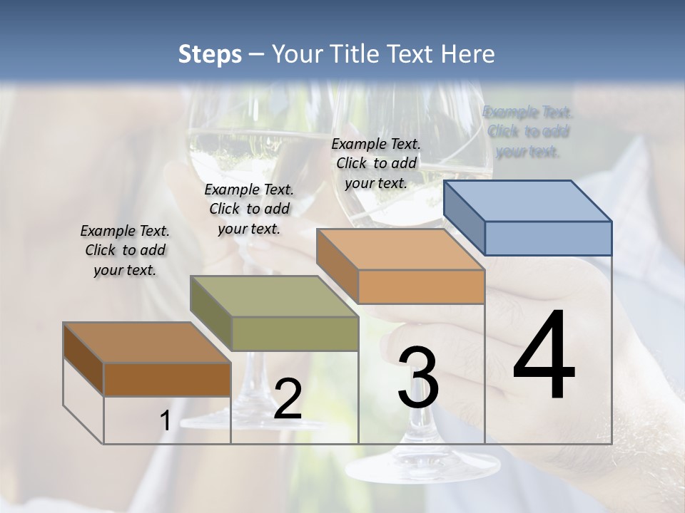 A Man And A Woman Holding Glasses Of Wine PowerPoint Template