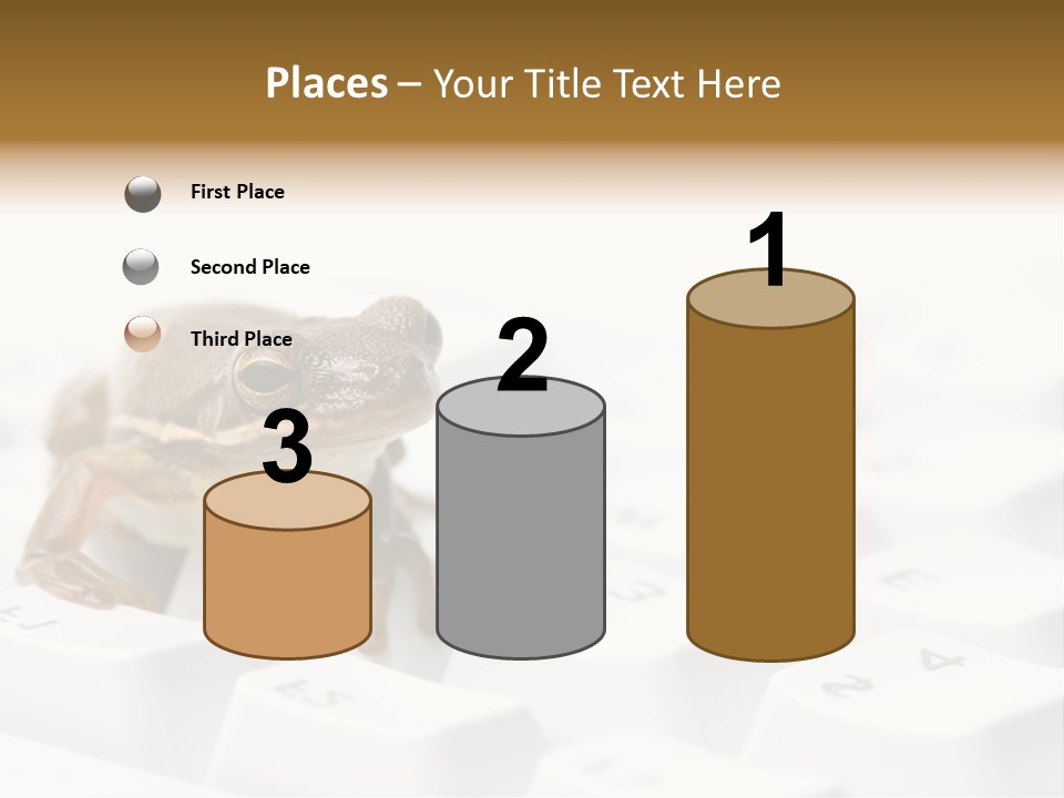 Computer Amphibian White PowerPoint Template