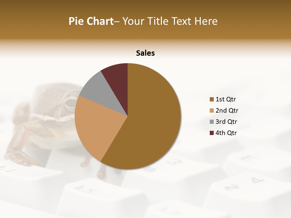 Computer Amphibian White PowerPoint Template