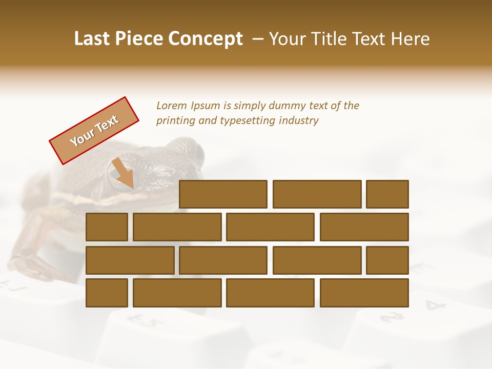 Computer Amphibian White PowerPoint Template